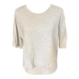 Basic Beige Crop Top from Target - Great Material and Elbow Sleeve Size Medium